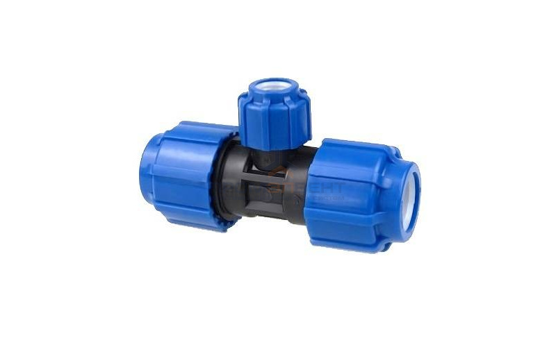 Тройник переходной Политэк  - 25 x 20 x 25 (винтовой, для труб ПНД)