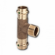 Тройник с переходом на наружную резьбу Viega G3 Sanpress 2217.1 - 28 x 3/4"