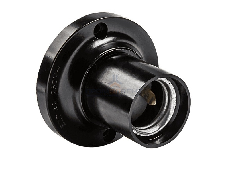 Патрон Е27 потолочный 90* карболитовый